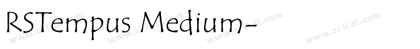 RSTempus Medium字体转换